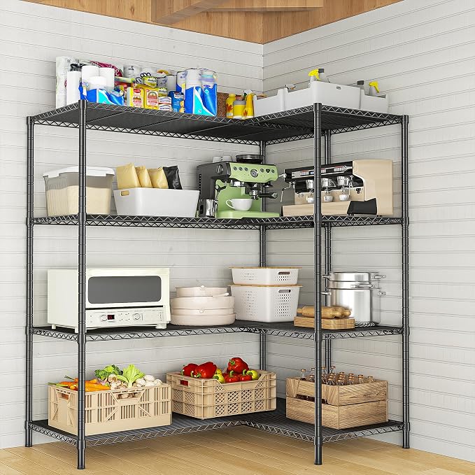 RRomorgniz 52.4W Wire Shelving Rack, 4Tier Metal Shelving Unit, 1120LBS Heavy - Image 9