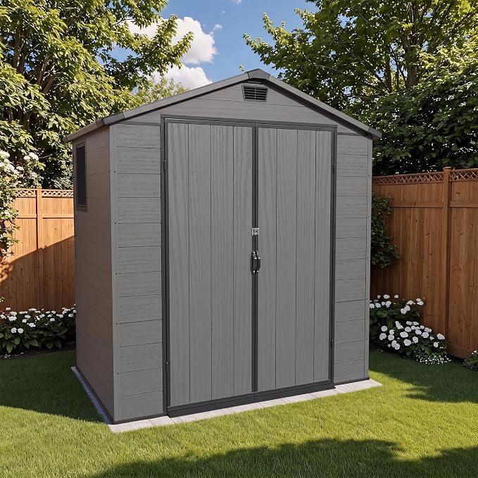 Patiowell 6X4 FT Plastic Outdoor Storage Shed by Patiowell