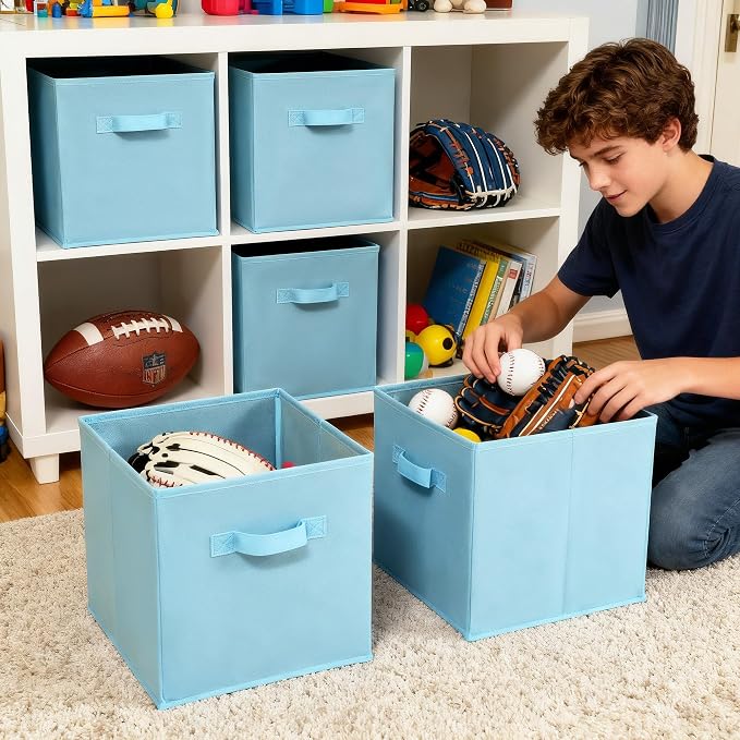 GRANNY SAYS Cube Storage Organizer, 11 Inch 6 Pack Storage Cubes - Image 4