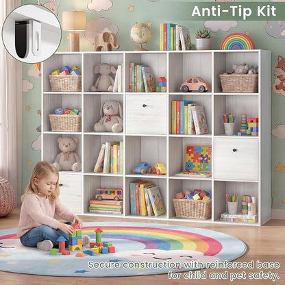 20 Cube Organizer Shelf, Storage Book Shelf Set, Freestanding Bookcase Bundle - Image 7