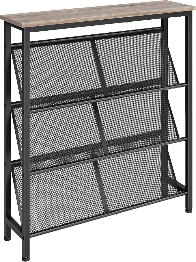 CHOEZON Shoe Rack, 4-Tier Slanted Shoe Storage Shelf, Narrow Shoe Rack - Image 9
