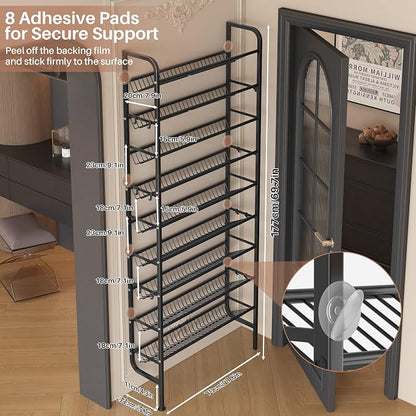 UMDONX 9 Layer Shoe Rack for 27 Pairs Shoes, Freestanding Shoe Organizer - Image 2
