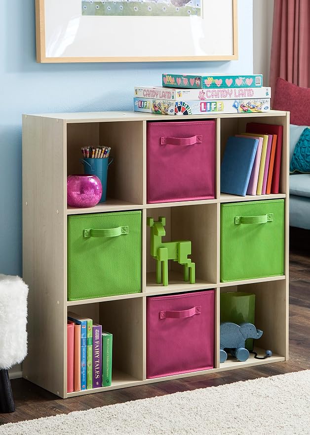 ClosetMaid Cubeicals 9 Cube Storage Shelf Organizer Bookshelf, Square Shape - Image 9