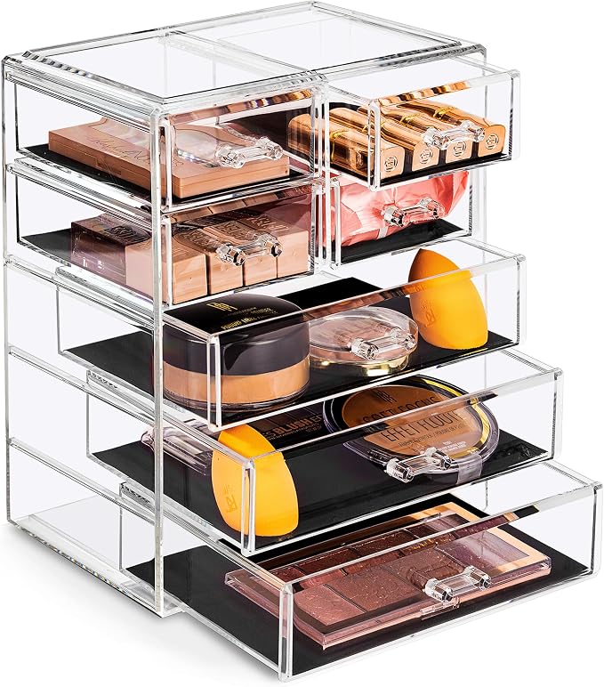 Sorbus Acrylic Makeup Organizer Set, 7-Drawer Vanity & Countertop Cosmetic by Sorbus