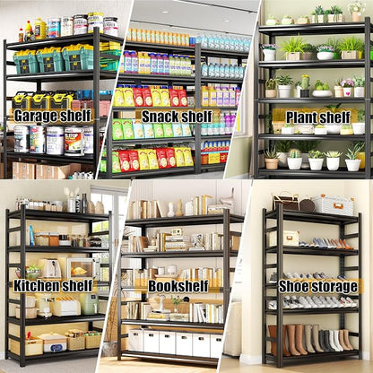 Storage Shelves, Garage Metal Shelving Unit, Adjustable, Double-Layer Column - Image 8