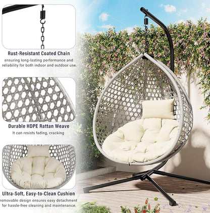 SOFTSEA Outdoor Wicker Egg Chair - Image 4