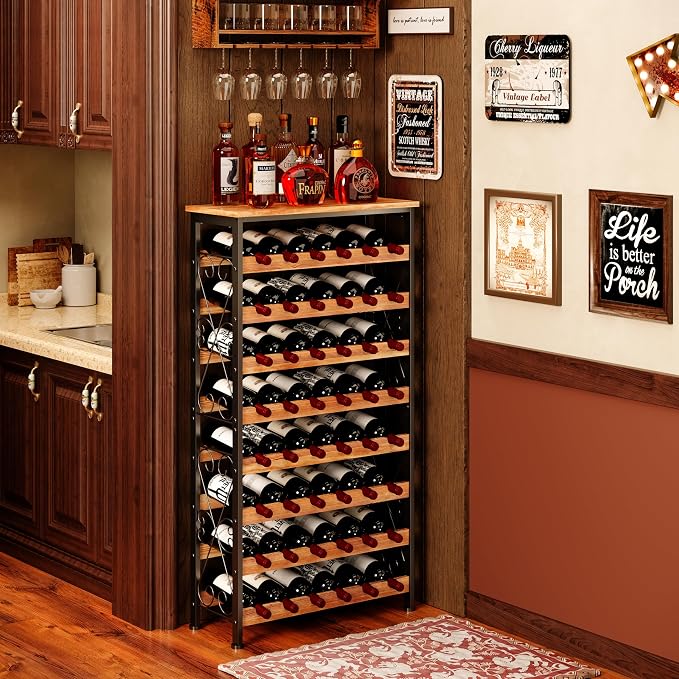 Sonyabecca 48 Bottle Wine Rack Freestanding Floor - Image 7