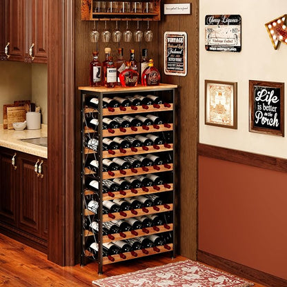 Sonyabecca 48 Bottle Wine Rack Freestanding Floor - Image 7
