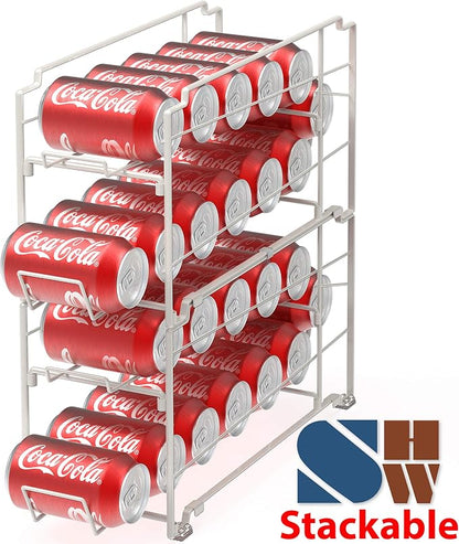 Simple Houseware Stackable Beverage Soda Can Dispenser Organizer Rack - Image 3