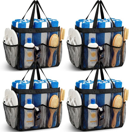 Hillban 4 Pcs Mesh Shower Caddy Portable Shower Caddy by Hillban