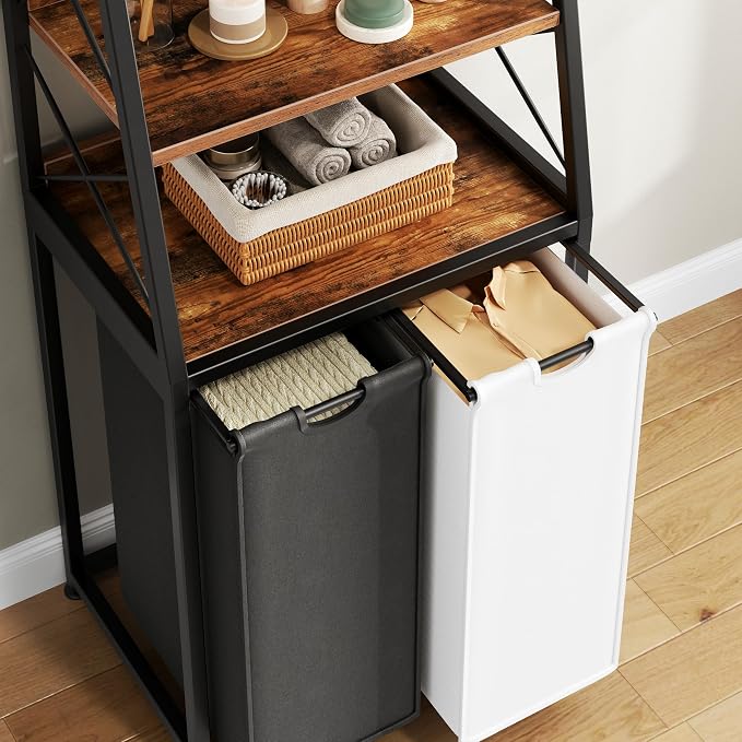 Herture Laundry Basket, 2 Section Laundry Hamper - Image 7