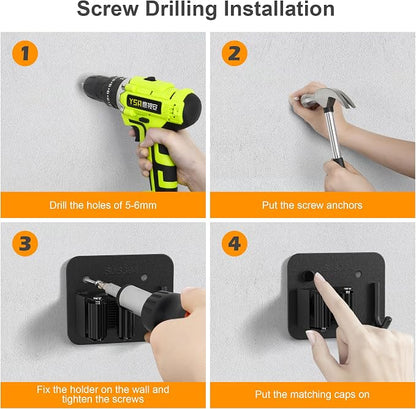 4 Pack Stainless Steel Broom Holder Wall Mount - Image 8