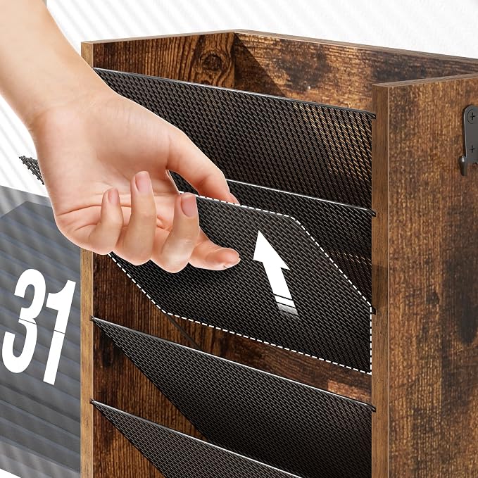 Mail Organizer Wall Mounted, 6-Slot Hanging File Organizer - Image 6