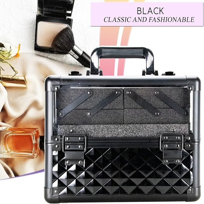 Ver Beauty Armored Acrylic Cosmetic Case Organizer Train Makeup Case - Image 2