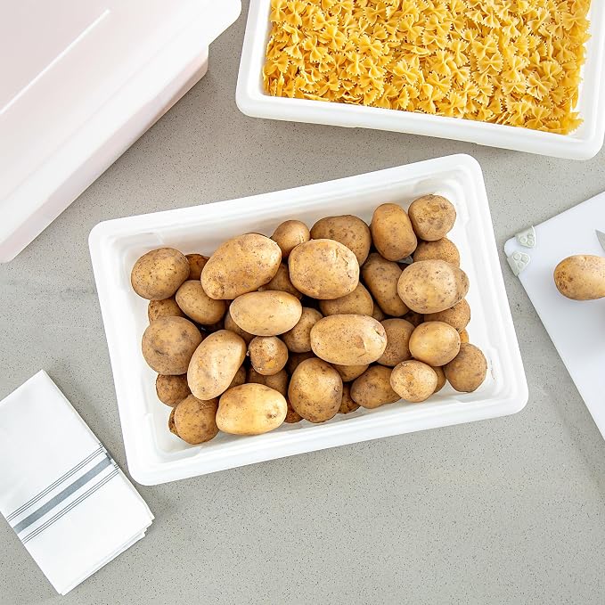 Restaurantware Food Storage Container 1 Pack of 18 x 12 x 6 Inch White Plastic - Image 9