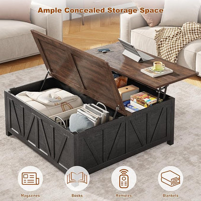 chartustriable 43.3“ Lift Top Coffee Table - Image 6