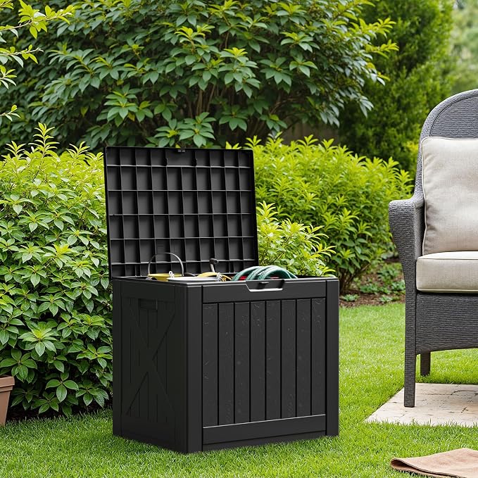 Flamaker Resin Deck Box 40 Gallon Waterproof Outdoor Storage Box | Indoor - Image 3