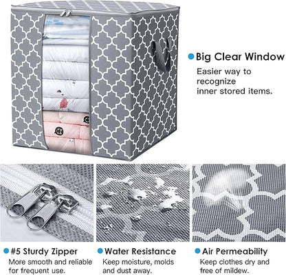 WISELIFE Storage Bags 8 Pack/100L Large Blanket Clothes Organization and - Image 4