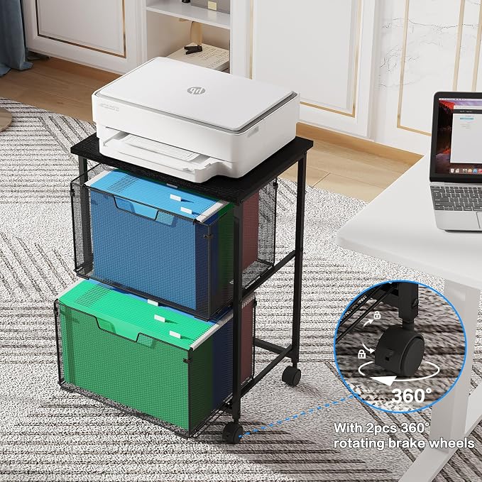 Sbanmao Letter/Legal Rolling File Cart - Image 8