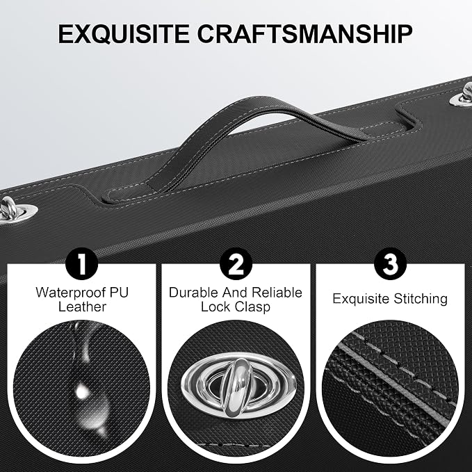 Trading Card Storage Box with Portable Handle, 3000+ MTG Storage Box with 4 - Image 5