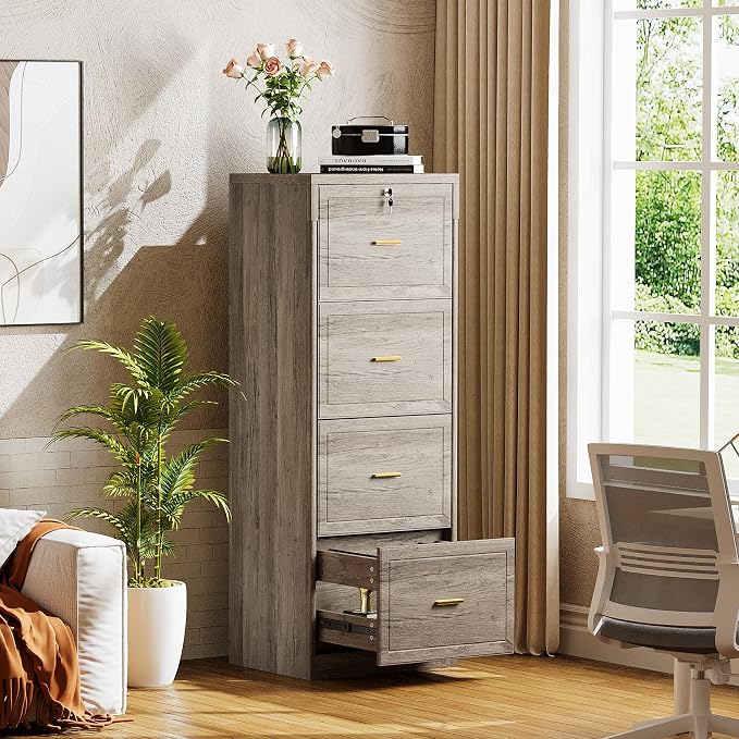Tribesigns 4-Drawer File Cabinet - Image 9