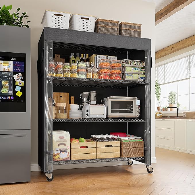 REIBII 4-Tier Storage Shelves Wire Shelving Unit - Image 2