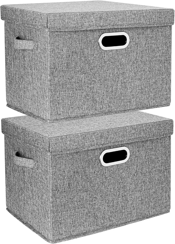 TYEERS Large Collapsible Storage Bins by StorageOrganization