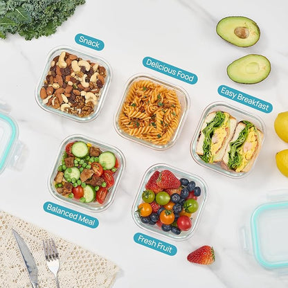 Vtopmart 5Pack 17.5oz Glass Storage Containers - Image 5