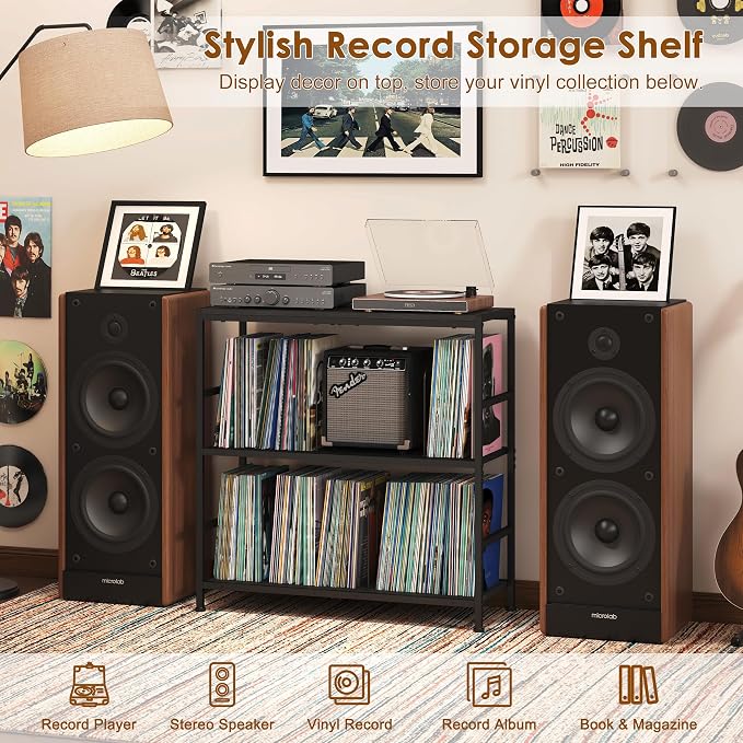 Sonyabecca 3-Tier Record Player Stand - Image 7