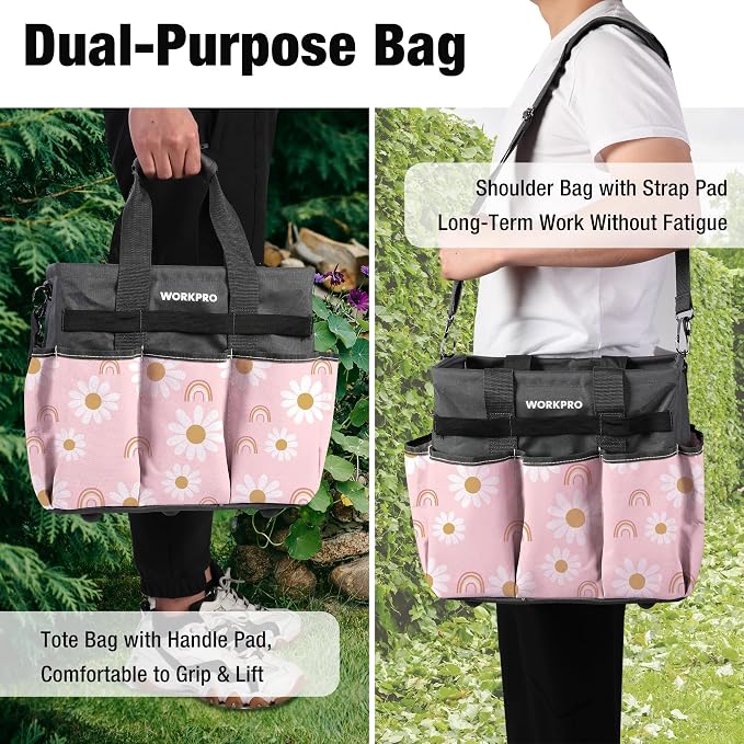 WORKPRO Garden Tool Bag Organizer, Heavy Duty Gardening Tote Bag - Image 6