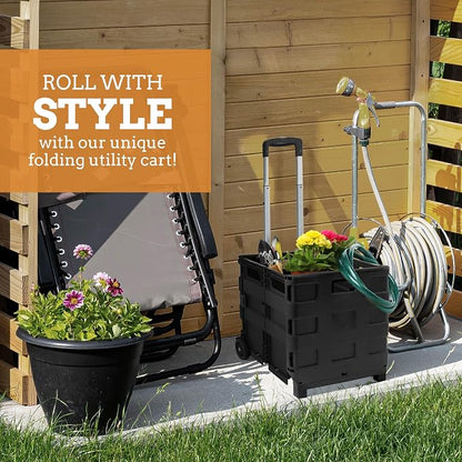 Ultra-Slim Rolling Collapsible Storage Pack-N-Roll Utility-carts, - Image 7