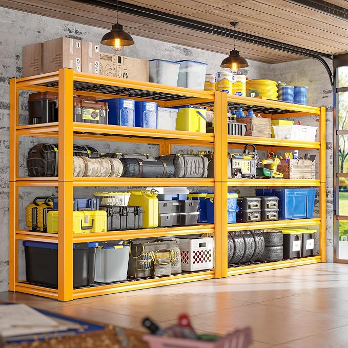 REIBII Storage Shelves, Heavy Duty Metal Shelving 2000LBS, Metal Shelves 5 Tier - Image 9