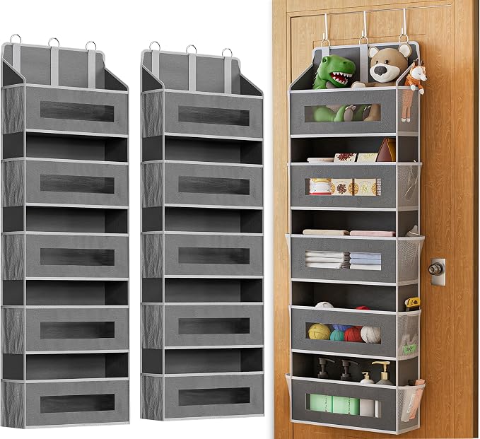 2 Pack 5 Tier Over The Door Organizer by Unknown
