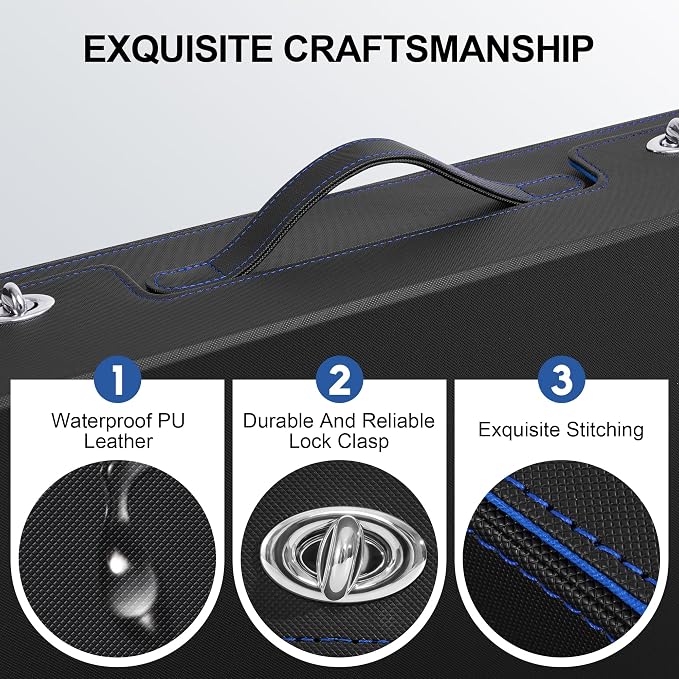 Trading Card Storage Box with Portable Handle, 3000+ MTG Storage Box with 4 - Image 5