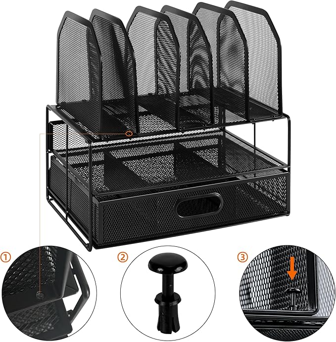 Amazon Basics Mesh Desk Organizer - Image 2