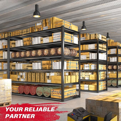 REIBII 84“H Garage Shelving Heavy Duty Storage Shelves 3500 LBS Adjustable - Image 8
