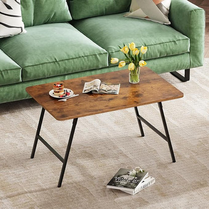 WLIVE Folding Coffee Table, Modern Portable Small Coffee Table - Image 2