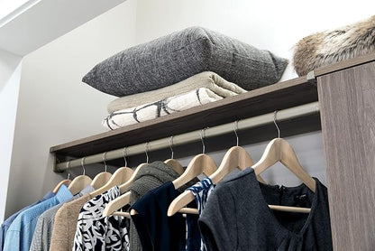 ClosetMaid SuiteSymphony Wood Top Closet Shelf, 48-Inch Wide, Graphite Grey - Image 2