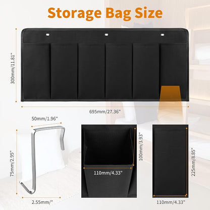 RV Shoe Pockets 6 Large Pockets Heavy Hanging Bedside Storage Organizer - Image 2