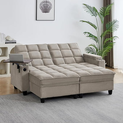 70.9" Chaise Lounge Chair Indoor, Oversized Boucle Upholstered Sofa Bed by hansones