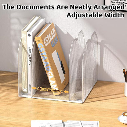 White 5-Section File Folder Organizer - Image 6