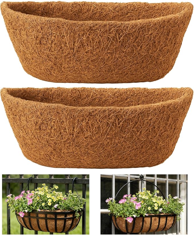 Coco Liners for Planters by GARDMATE-SparkEaseinGreen