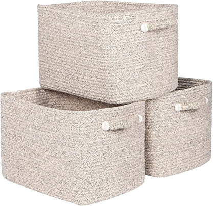 Kntiwiwo Storage Baskets for Organizing 14.7”x11”x9.6” Rope Storage Baskets for by Kntiwiwo