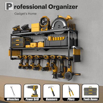 Spampur Power Tool Organizer Wall Mount, 15 Min Assembly, Maximum 150lb load - Image 2
