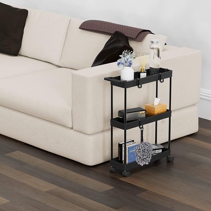 Simple Houseware 3-Tier Slim/Narrow Storage Cart - Image 6