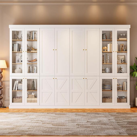 ivaniti 70.8" Tall Farmhouse Bookshelf, Modular Bookcase by CraftedforLifesMoments