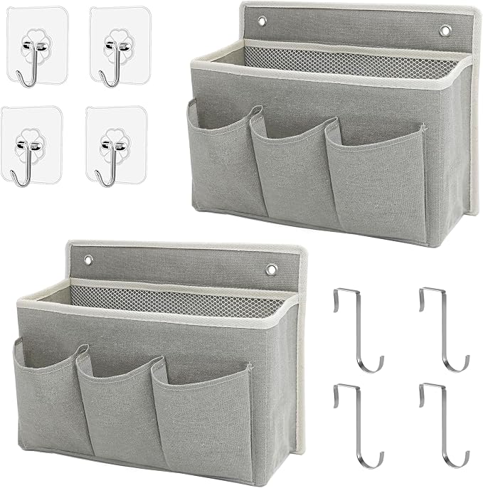 2-Pack Wall Hanging Organizer Bag/Hanging Baskets by Someteth