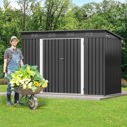 DWVO 9' x 4' Outdoor Storage Shed - Image 3