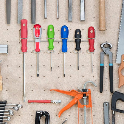 Ripeng 4 Pieces Pegboard Screwdriver Holders Peg Board Organizer Accessories - Image 6