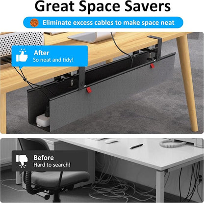 Under Desk Cable Management Tray - Image 6